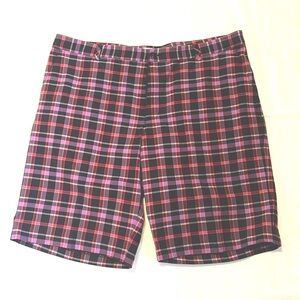 Adidas ClimaLite Performance Golf Shorts (purple/red checkered) - Waist 40
NWOT
